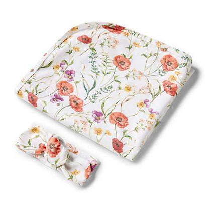 Meadow Organic Jersey Wrap & Topknot Set