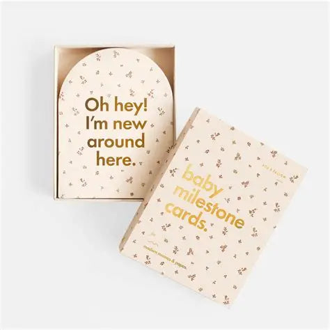 Baby Milestone Cards Broderie