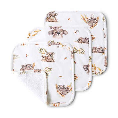 Koala Organic Wash Cloths 3pk