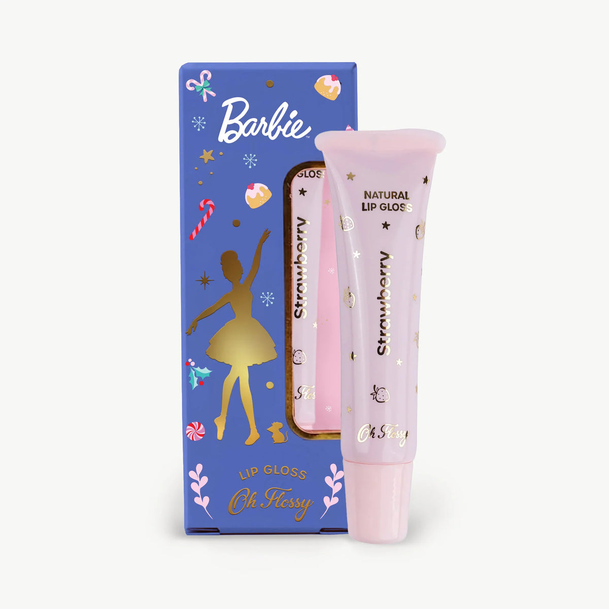 Oh Flossy x Barbie™ in the Nutcracker Natural Strawberry Lip Gloss