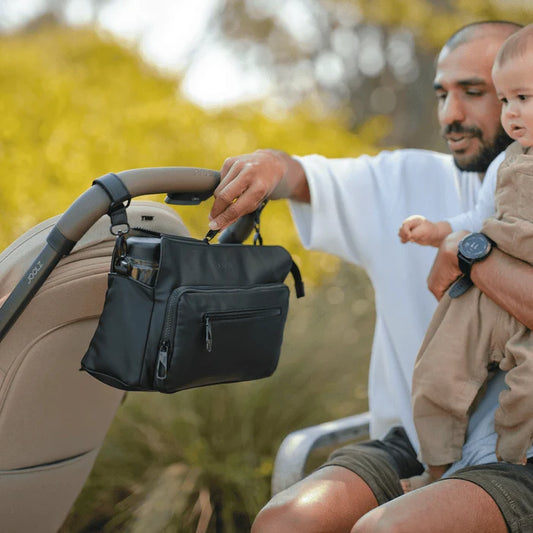 Multitasker Pram Caddy Black Weatherproof