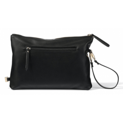 Nappy Changing Pouch Black Vegan Leather