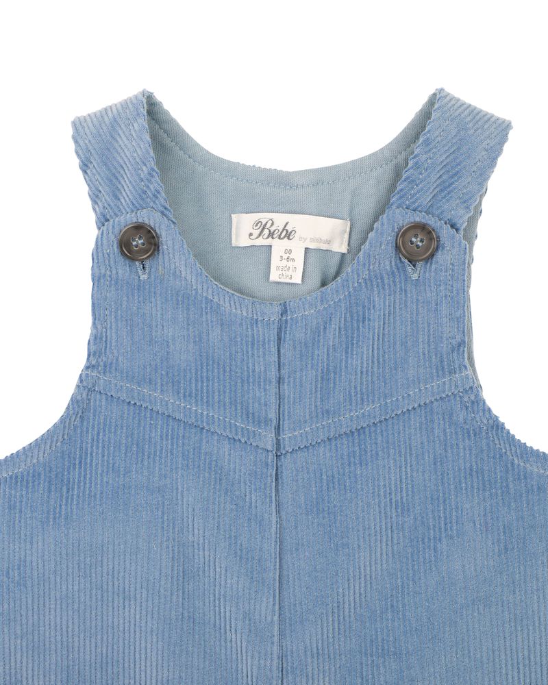 Alvin Corduroy Overalls Smokey Blue