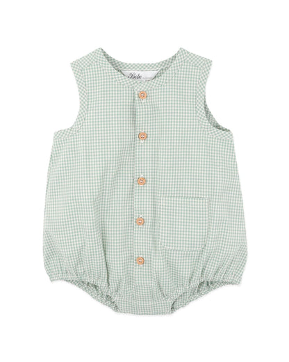 Scout Check Button Up Bodysuit