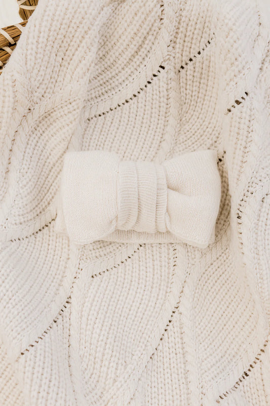 Oversized Top Knot | Milk