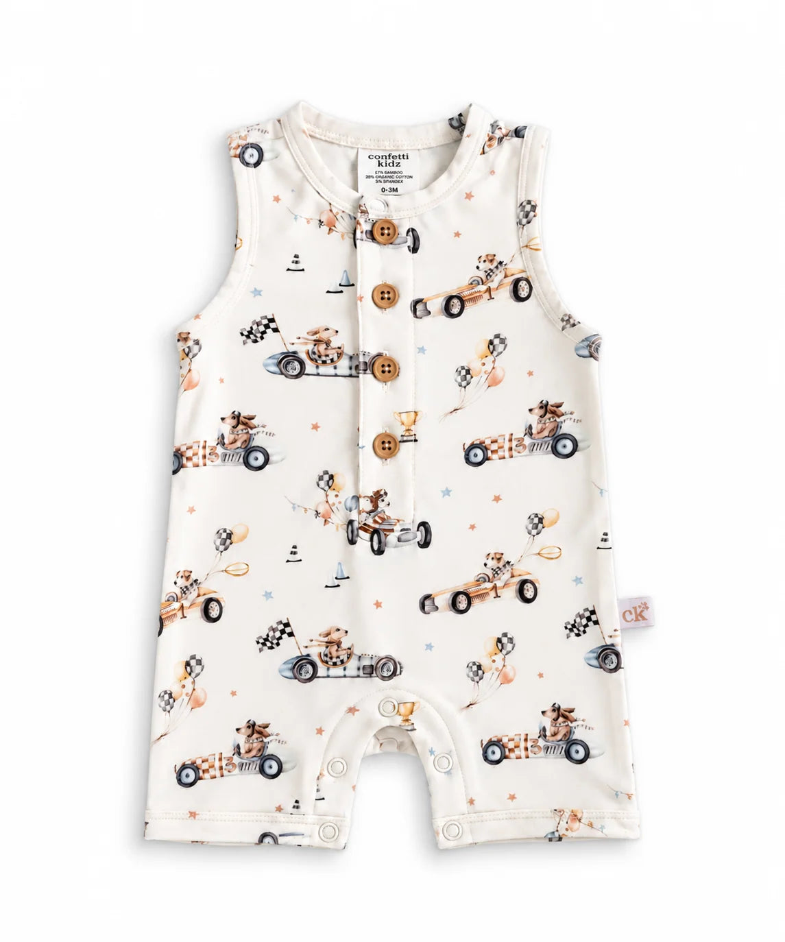 Pup Racer - Sleeveless Romper