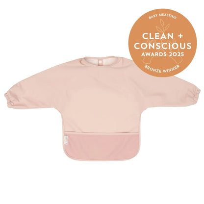 Recycled Long Sleeve Bib Two-Tone Light Pink