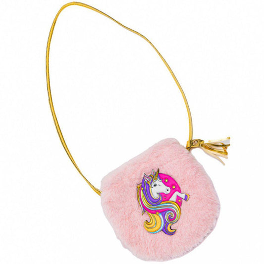 Great Pretenders Fluffy Pink Unicorn Petite Purse | Aster & Ruby