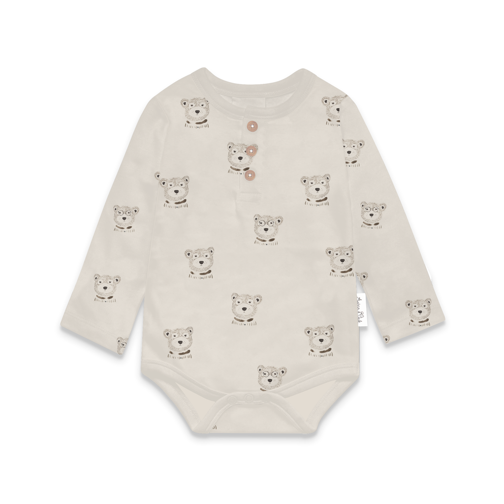 Byron Bear Henley Onesie