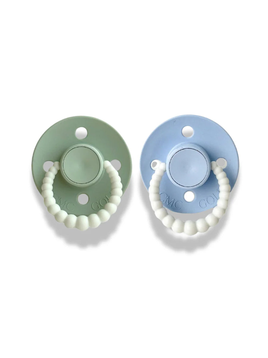 CMC Gold Dummies 2pk Sage & Baby Blue GLOW | Aster & Ruby