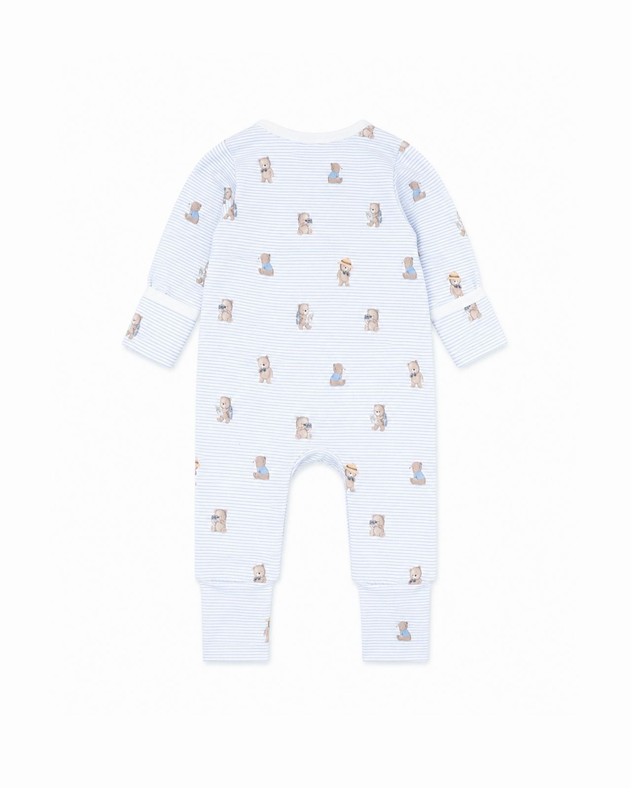 Brady Stripe Organic LS Zipsuit