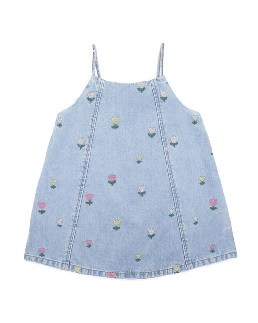 Sundae Denim Tulip Dress 3-7Y
