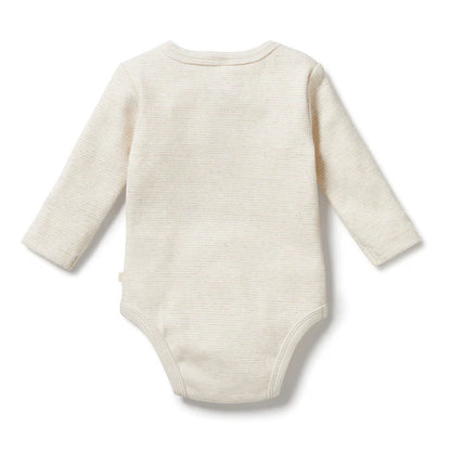 Organic Oatmeal Long Sleeve Bodysuit