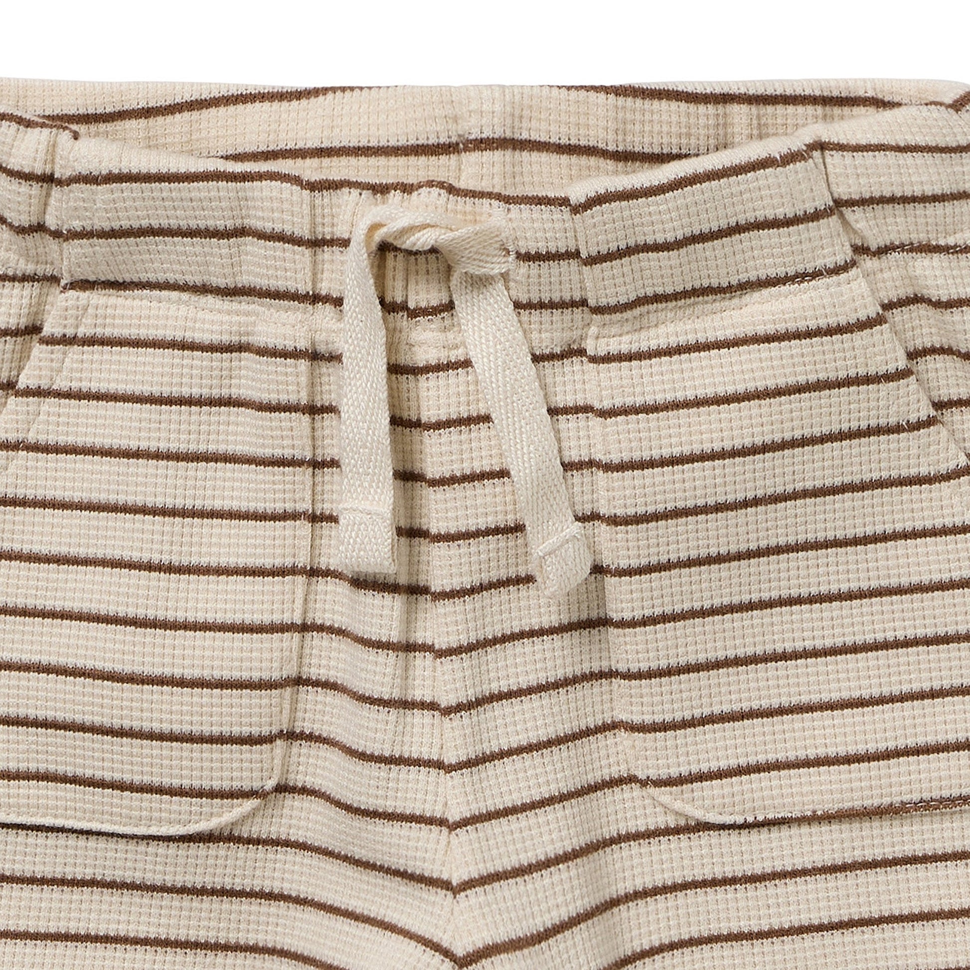 Nutmeg Stripe Organic Waffle Set