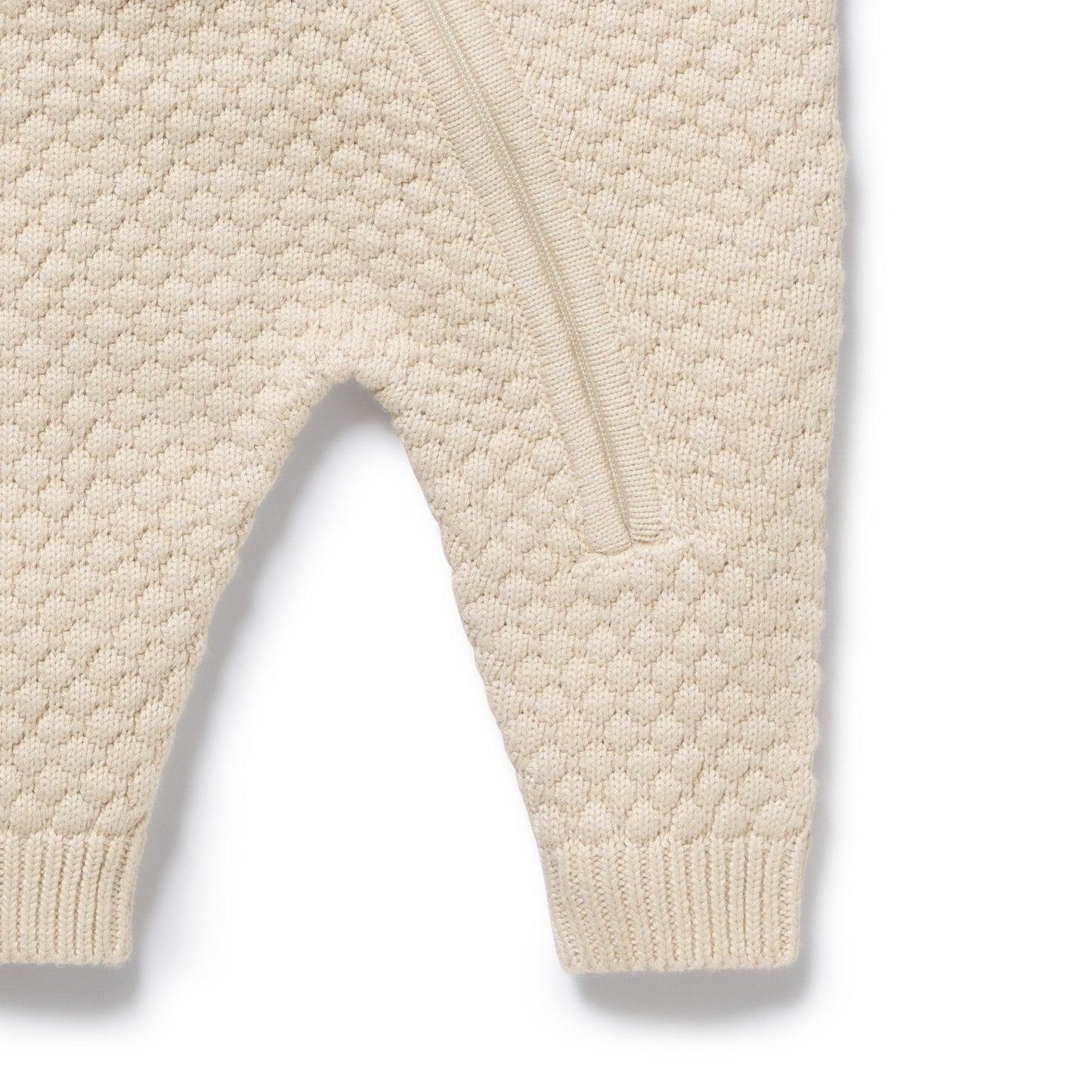 Cream Organic Knitted Bauble Growsuit