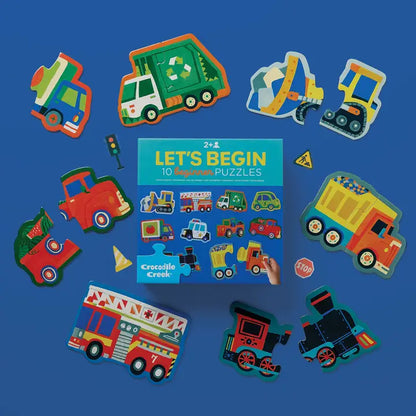 Let's Begin 2pc Puzzles Vehicles