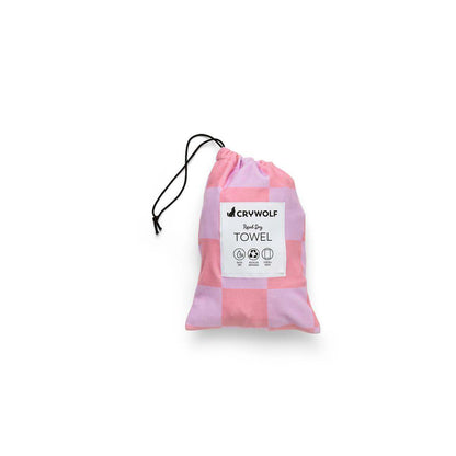Rapid Dry Towel Flamingo Check