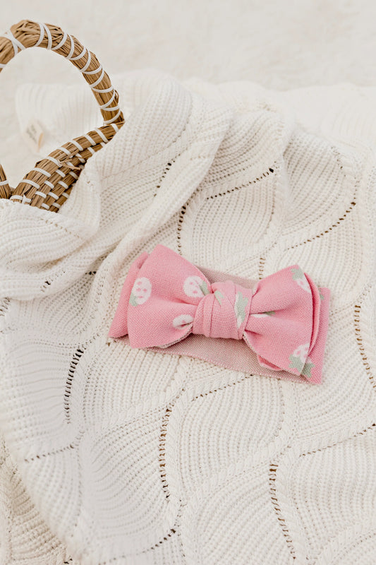 Oversized Top Knot | Strawberry Kisses