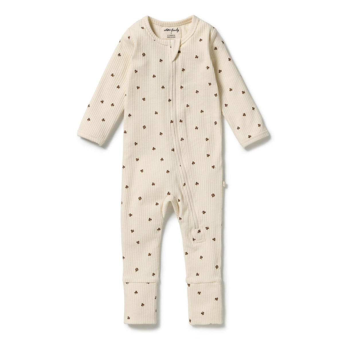 My Lucky Charm Organic Zipsuit with Feet