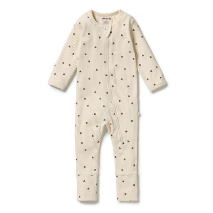 My Lucky Charm Organic Zipsuit with Feet