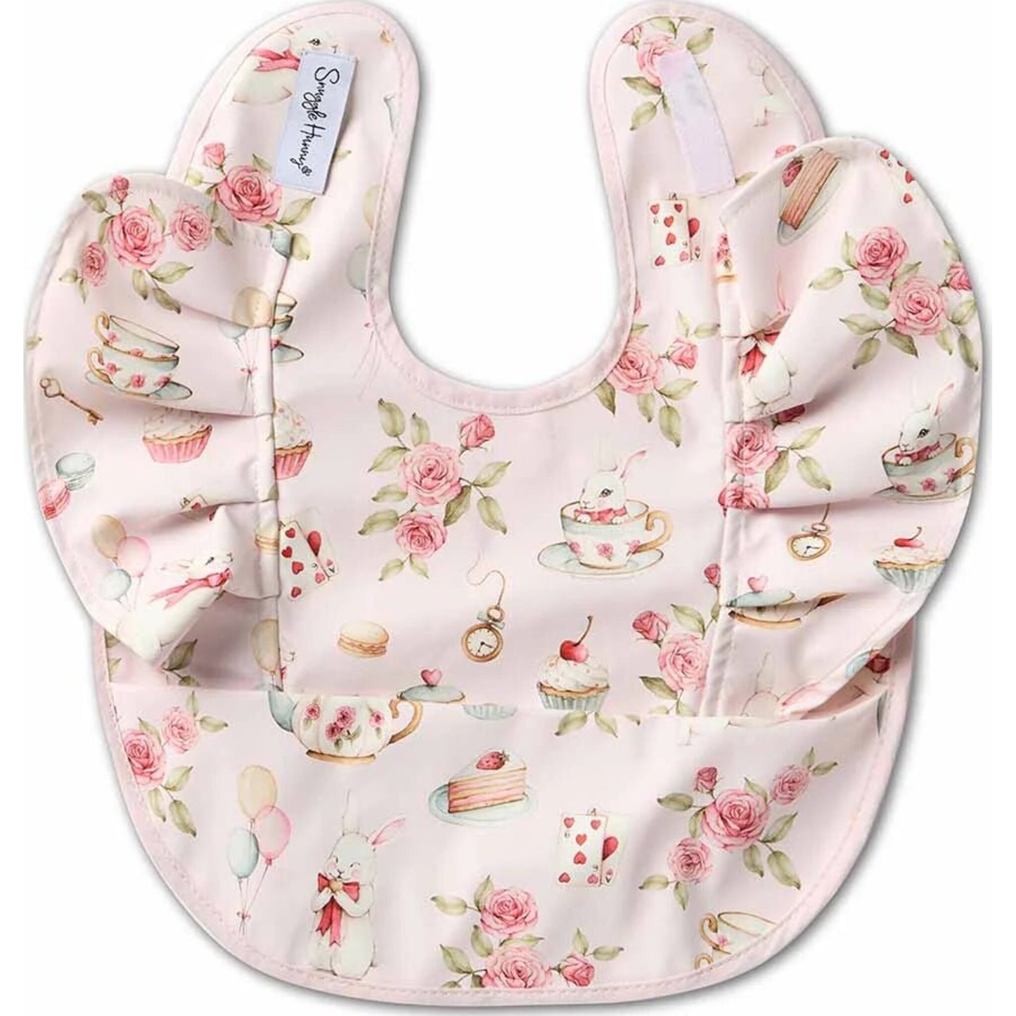 Snuggle Hunny Alice's Tea Party Frill Snuggle Bib | Aster & Ruby