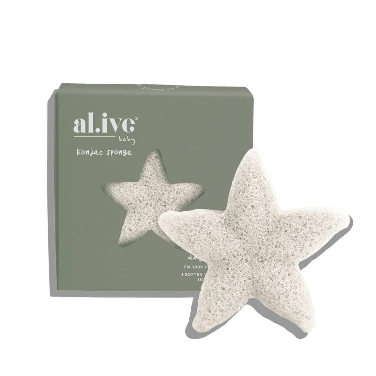 Al.ive Body Baby Konjac Sponge White - Aster & Ruby