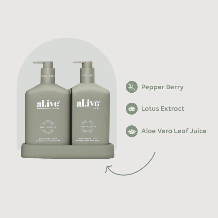 Al.ive Body Duo Green Pepper & Lotus-Aster & Ruby