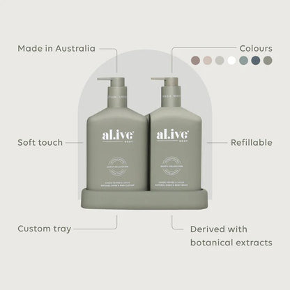 Al.ive Body Duo Green Pepper & Lotus-Aster & Ruby