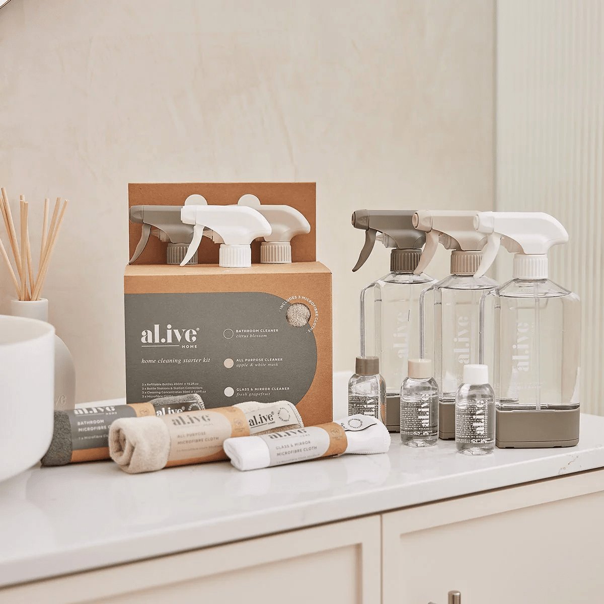 Al.ive Home Complete Cleaning Kit - Aster & Ruby