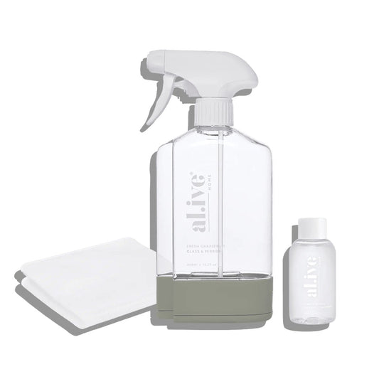 Al.ive Home Glass & Mirror Cleaning Kit-Aster & Ruby