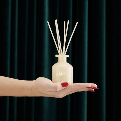 Al.ive Limited Edition Mini Reed Diffuser - Golden Wattle & Citrus - Aster & Ruby