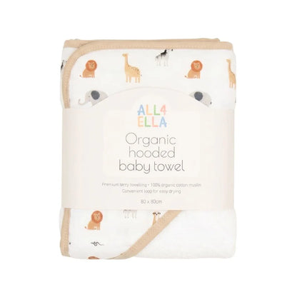 Wild Animals Hooded Towel
