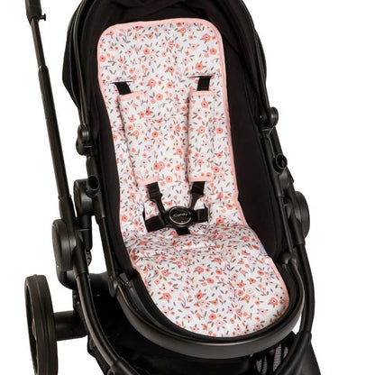 All4Ella Pram Liner - Floral Bouquet - Aster & Ruby