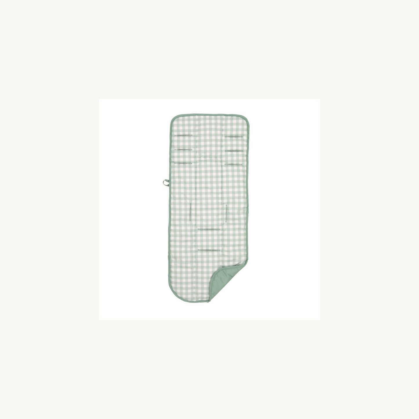 All4Ella Pram Liner Sage Gingham | Aster & Ruby