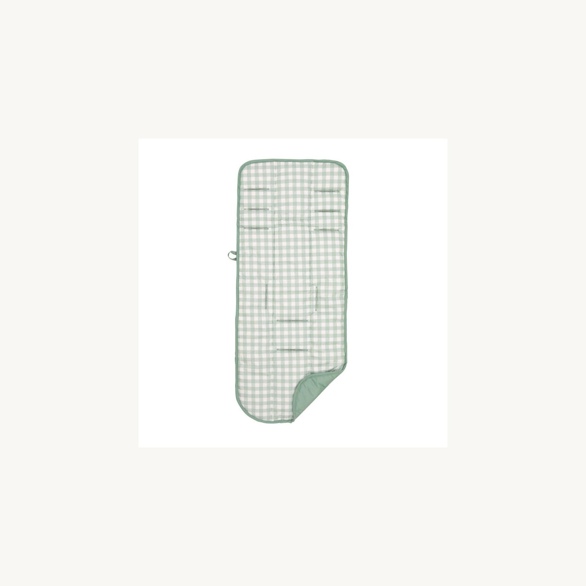 All4Ella Pram Liner Sage Gingham | Aster & Ruby