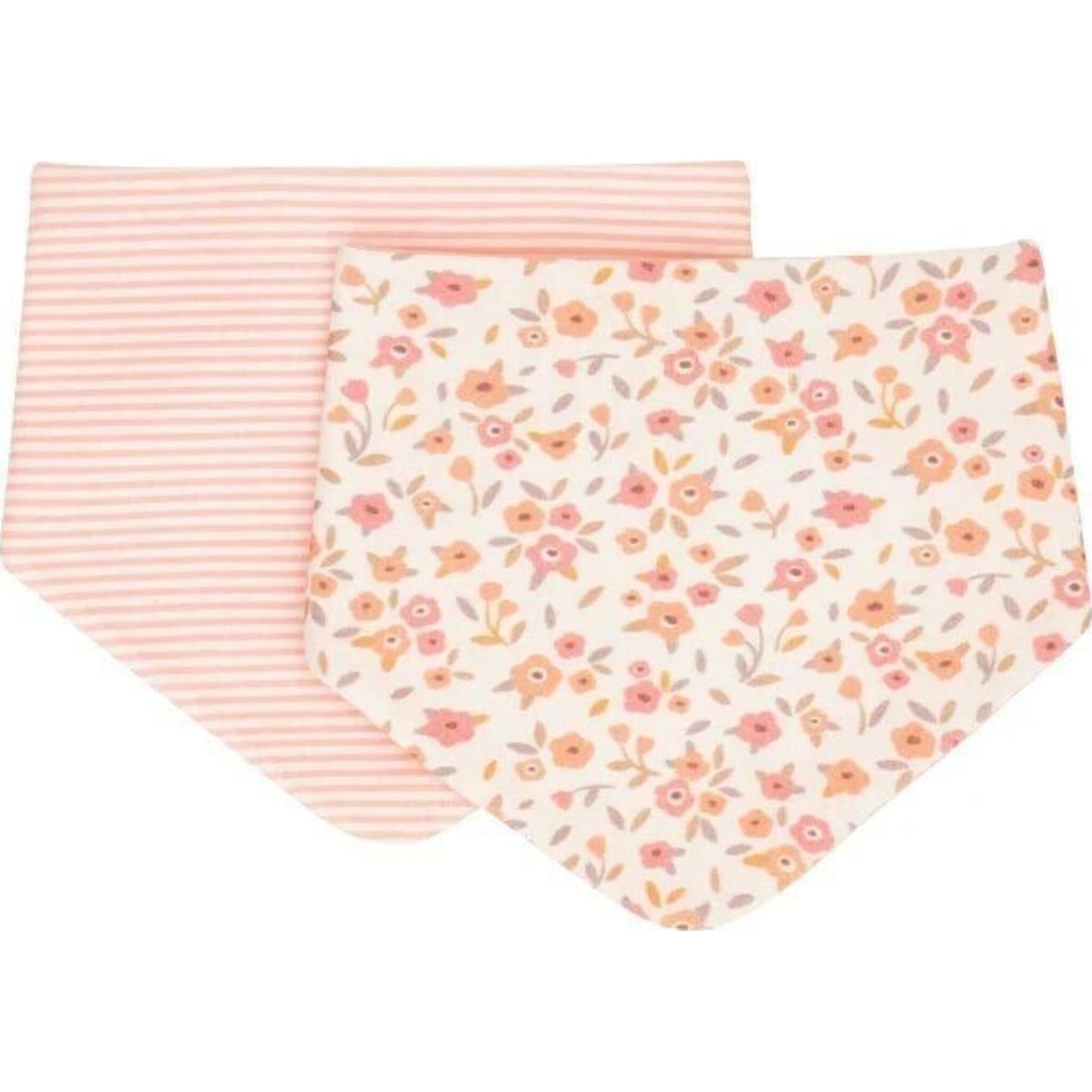 Aster & Ruby Reversible Bandana Bibs 2pk Floral Bouquet | Aster & Ruby