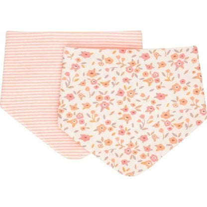 Aster & Ruby Reversible Bandana Bibs 2pk Floral Bouquet | Aster & Ruby