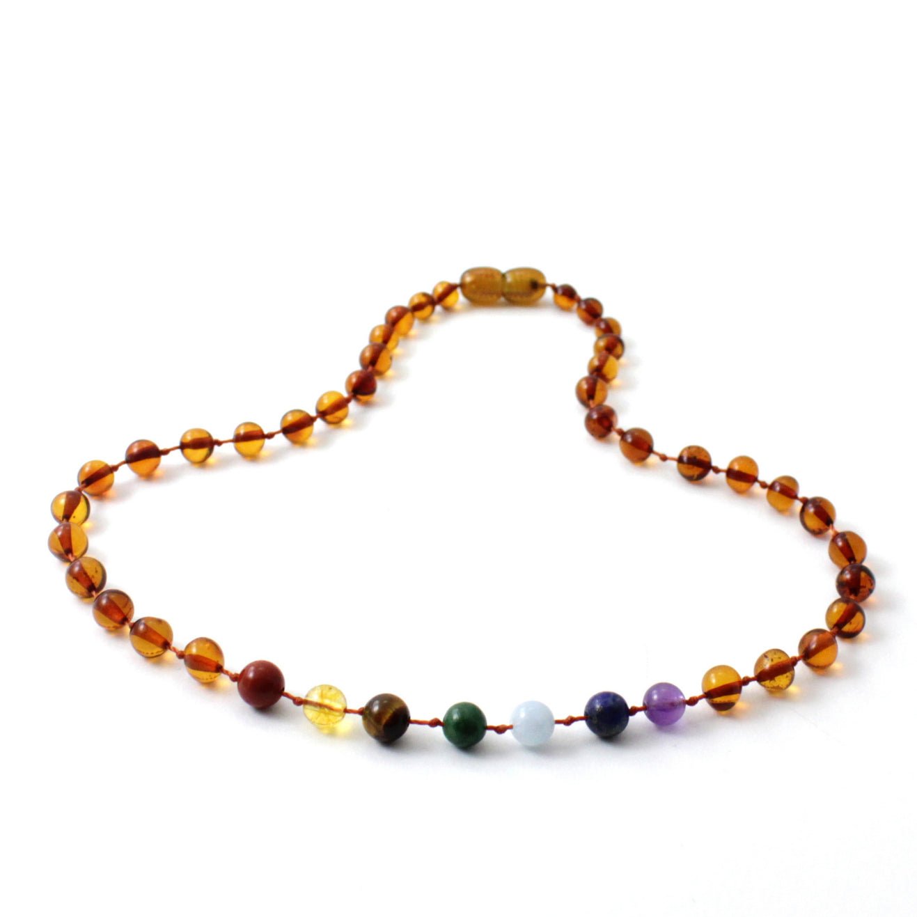 Amber Necklace Cognac Chakra | Baby 32cm - Aster & Ruby