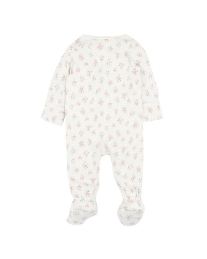 ANYA DITSY PRINT ORGANIC LS ZIP ROMPER - Aster & Ruby