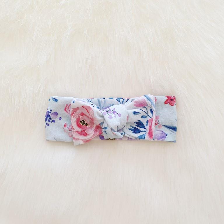 Ashton Bow Headband-Aster & Ruby