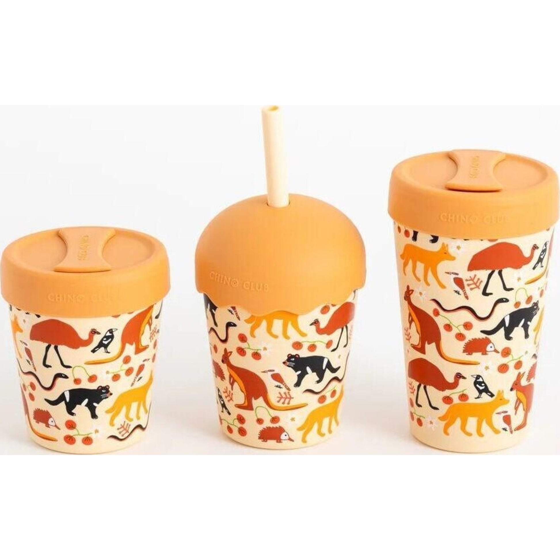 Chino Club Aussie Animals Mini Smoothie Cup & Straw 200ml | Aster & Ruby