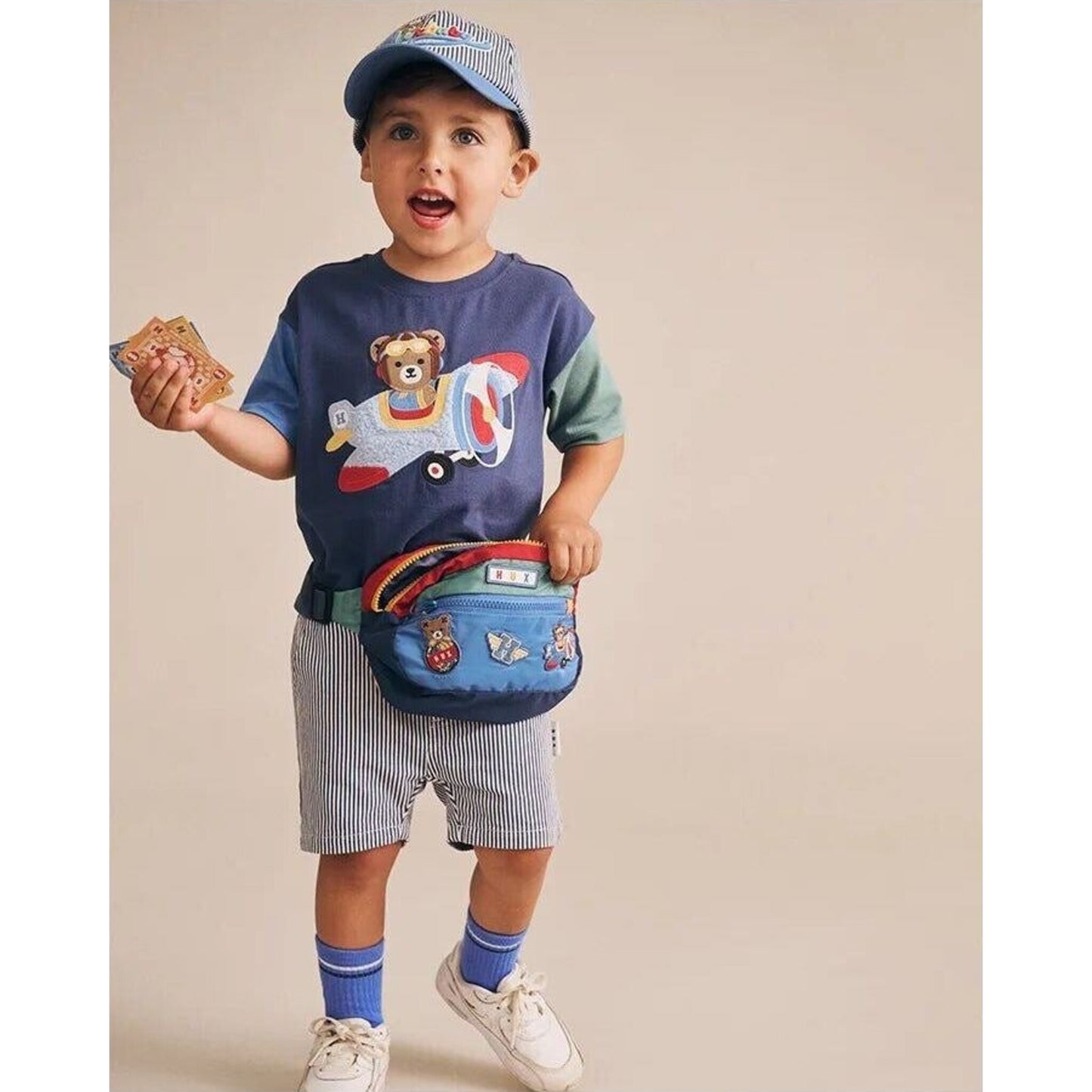 Huxbaby Aviator Huxbear Boxy Tee | Aster & Ruby