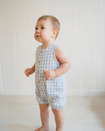 AXEL CHECK ROMPER - Aster & Ruby