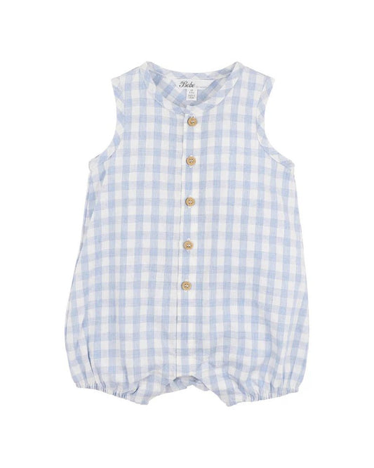 AXEL CHECK ROMPER - Aster & Ruby