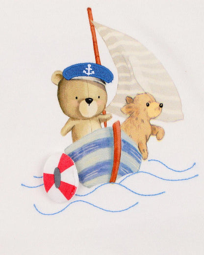 AXEL FRIENDS IN BOAT ORGANIC TEE - Aster & Ruby