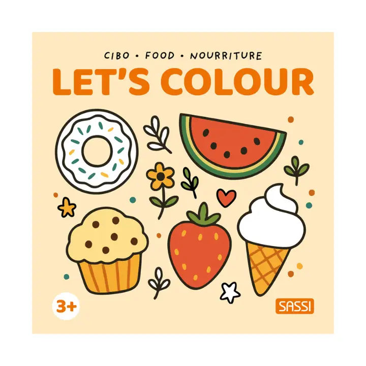 Colouring Book Square - Food