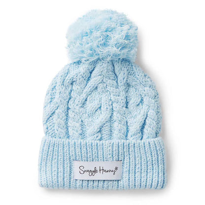 Baby Blue Organic Baby Knit Beanie - Aster & Ruby