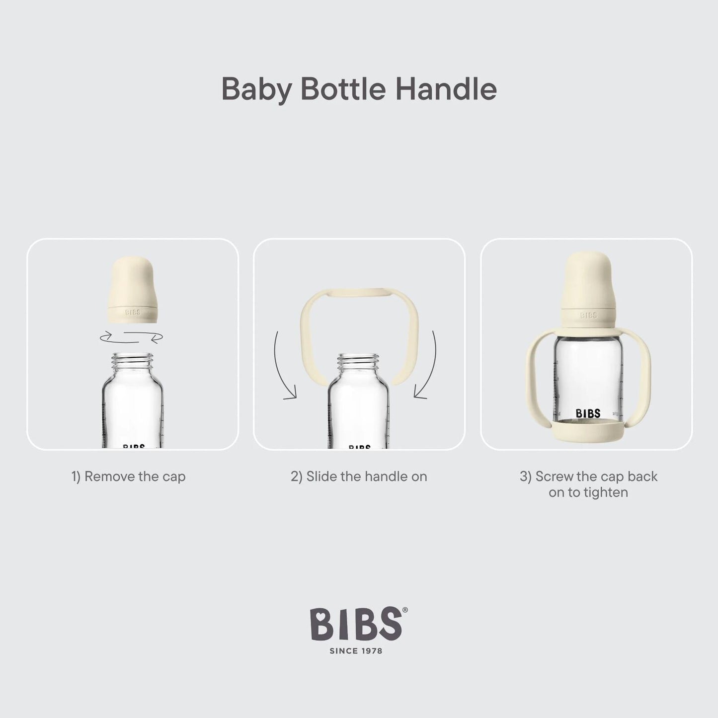 Baby Bottle Handle Ivory – Aster & Ruby