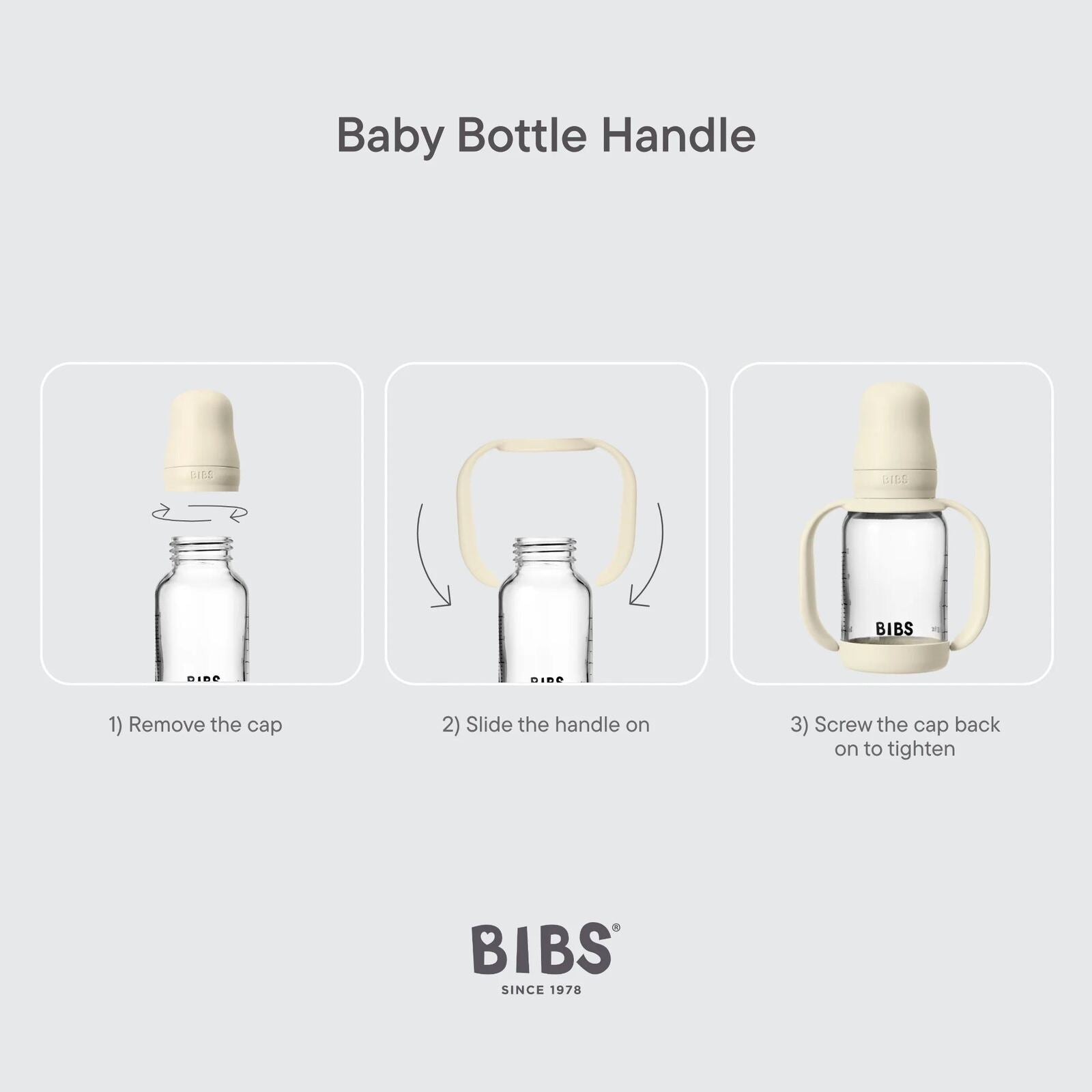 Baby Bottle Handle Ivory – Aster & Ruby