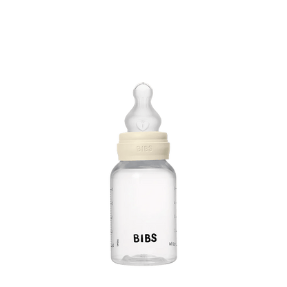 Baby Bottle Silicone 150ml Slow Flow Ivory - Aster & Ruby